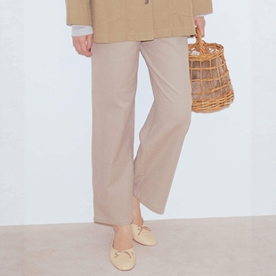 VIP限时6折 柔软弹力宽松直筒休闲裤 studio 女款 991990 CLIP