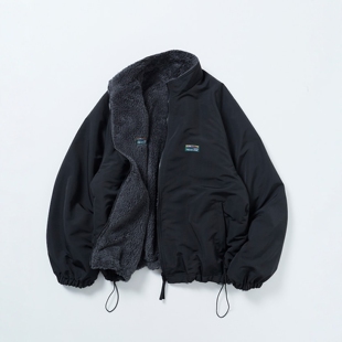 STORE 宽松版 男女 FREAK 型尼龙抓绒双面立领夹克 0745 5折