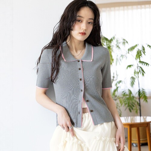 东京胖黄瓜日本代购 RAGEBLUE 女款 修身针织开衫 686201