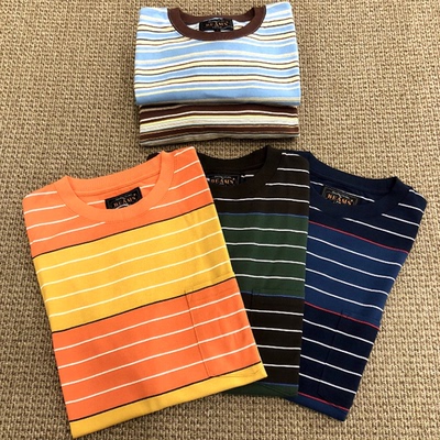 【4折现货】东京胖黄瓜 BEAMS PLUS 天竺棉条纹口袋T恤