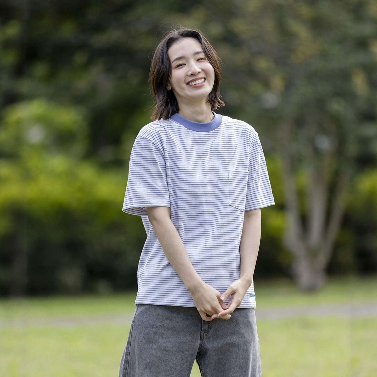 26春夏 L.L. Bean / Women's Union 美国棉刺绣条纹T恤 TC065422