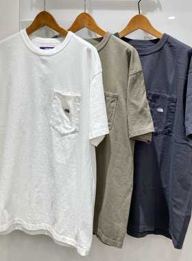 【7折】日产 TNF 紫标 7oz 刺绣口袋T恤 男款 N25SI102