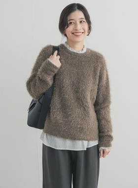 东京胖黄瓜  DOORS 毛茸茸的针织套头衫 DRA7-22A110