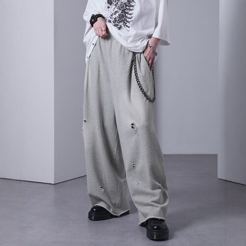 东京胖黄瓜日本代购 EMMA CLOTHES 做旧宽松休闲裤 EMpt1819