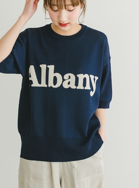 东京胖黄瓜日本代购 ITEMS 女款 短袖针织衫 ITA5-22A007