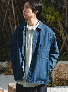 东京胖黄瓜日本代购 DOORS 牛仔布宽松夹克 DR26130-1051203