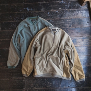 男款 半拉链抽绳军事抓绒套衫 0235 PLUS BEAMS