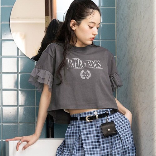 东京胖黄瓜日本代购 RAGEBLUE 女款 印花短袖T恤 669543