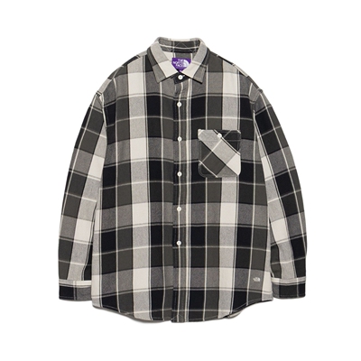 26春夏 TNF 紫标 Flannel Plaid 法兰绒格纹衬衫 男款 N26SG011