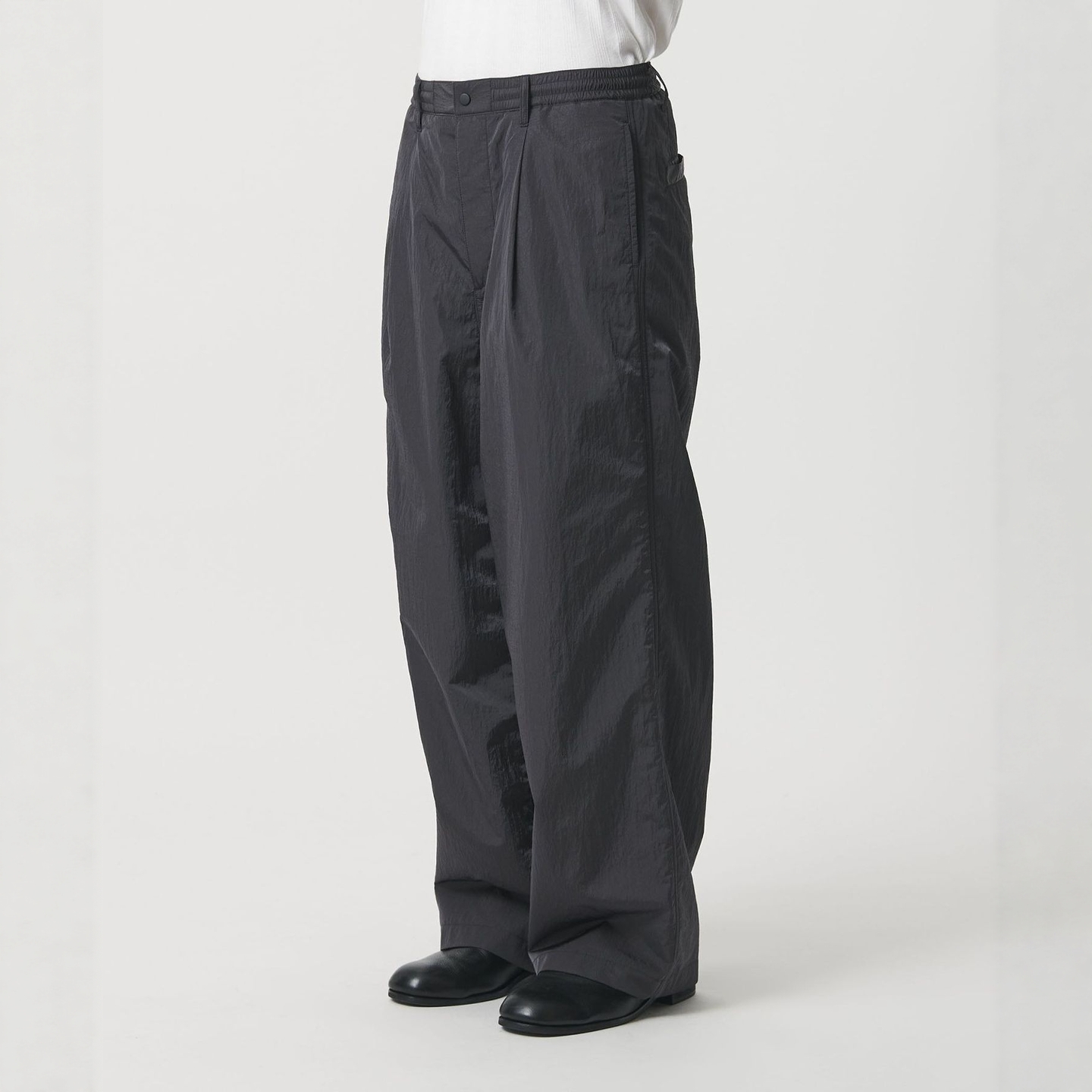 25秋冬 MONKEY TIME 塔夫绸尼龙拉绒内衬宽松裤 男款 0004