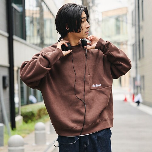 26秋冬 WILD THINGS x FREAK'S STORE 刺绣拉链口袋卫衣 0035