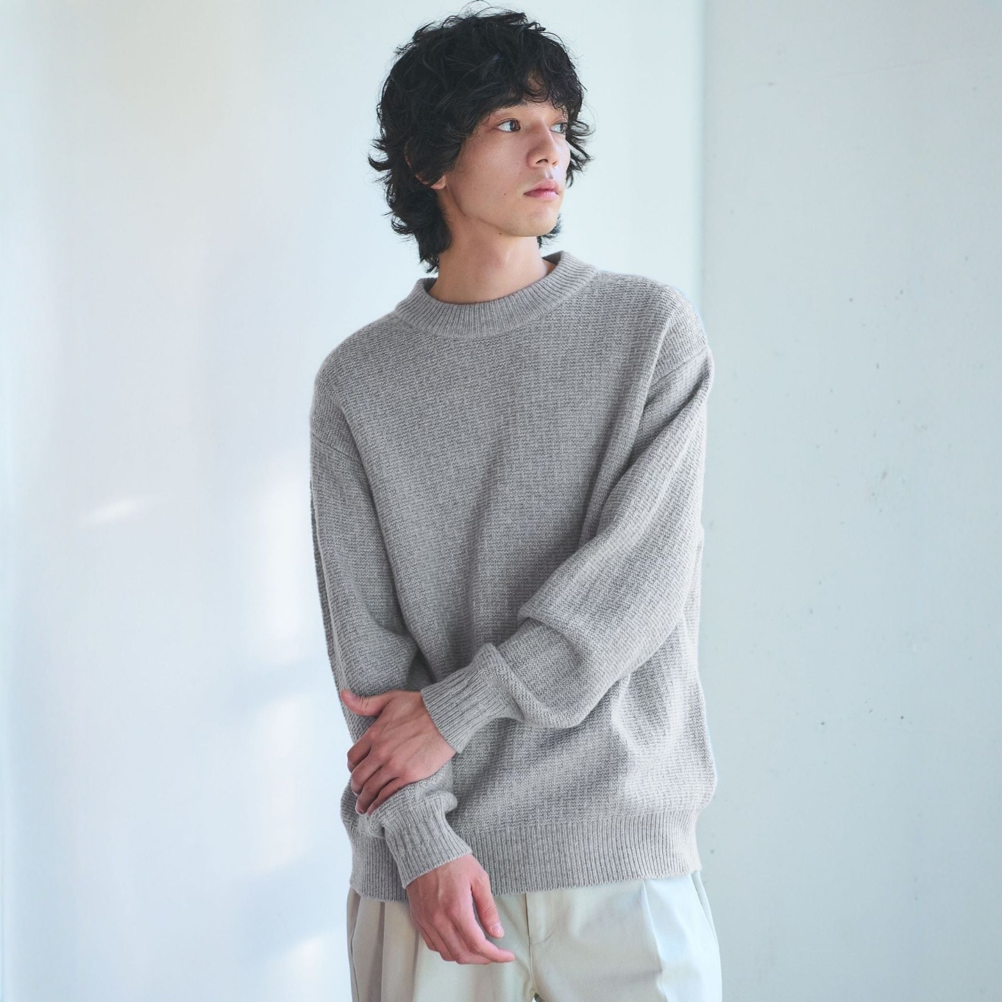 【VIP限时6折】green label relaxing 羊毛宽松针织衫 男款 1403