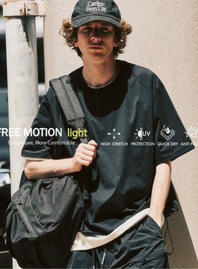 26春夏 417 EDIFICE / FREE MOTION LIGHT 弹力抗皱插肩袖T恤5030