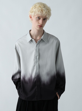 日本代购 HARE 渐变色长袖衬衫 600418