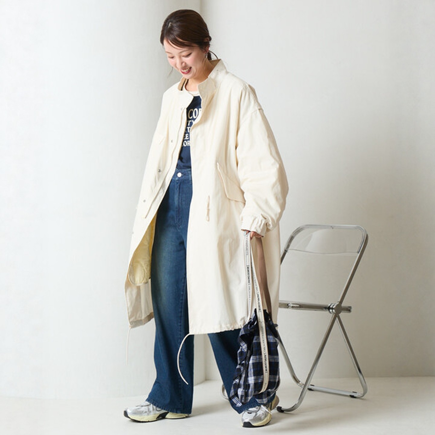 东京胖黄瓜日本代购 FREAK'S STORE M65内胆风衣三件套 0094