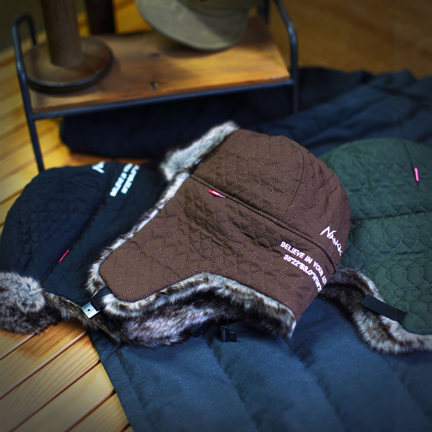 25秋冬 Nanga x Clef QUILT PILOT 保暖绗缝飞行帽 男款