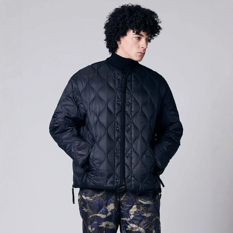 TAION M65 800FP军事绗缝侧拉链羽绒外套 M65LSZBML-1SH