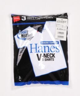 V领打底衫 三件装 HANES 东京胖黄瓜日本代购 HM2125G