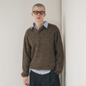 日本代购 629958 亨利领套头针织衫 Adoon plain