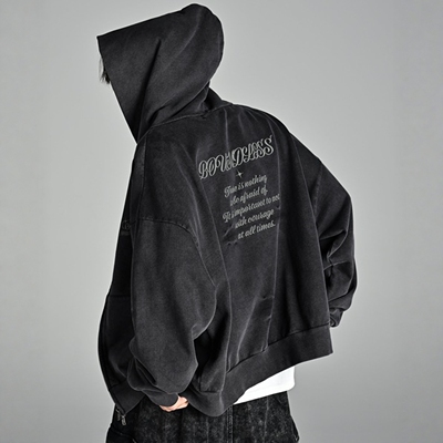 东京胖黄瓜日本代购  ADRER 复古设计重磅拉链卫衣 ADRpa711