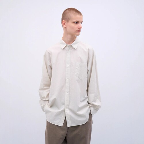 26秋冬 日产 ATON / COTTON CASHMERE LAWN | OVERSIZED 衬衫