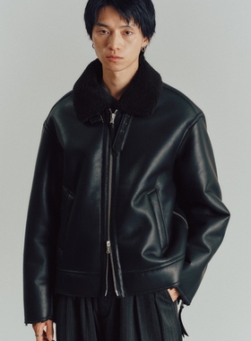 东京胖黄瓜日本代购 WYM LIDNM B-6仿羊皮夹克 WYjk1322