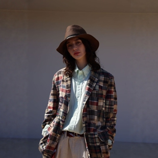 日产 BEAMS PLUS 马德拉斯拼布格纹夹克 男款 0751