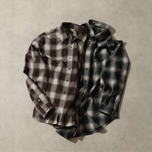 26春夏 J.S.Homestead 渐变格纹宽松衬衫 男款 0008