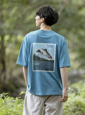 26春夏 L.L. Bean / Men's Bean's 1980 美国棉印花T恤 TC065425