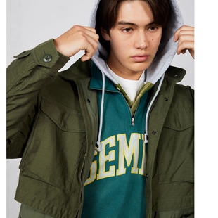 宽版 后背缎面多层 男款 BEAMS 65夹克 3302 6折