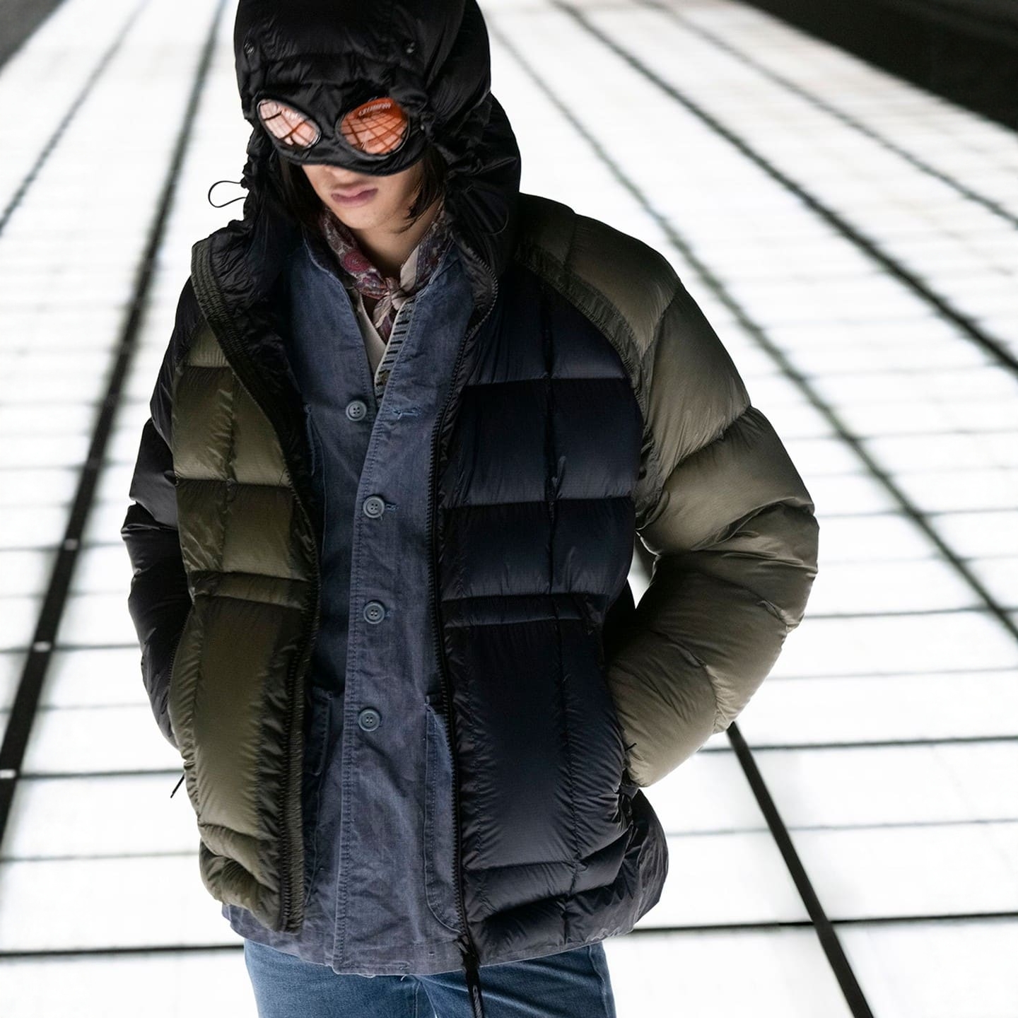 25秋冬 C.P. Company x BEAMS / D.D. Shell Goggle 羽绒服 6809