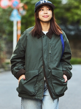 【限时7折】FREAK'S STORE 灯芯绒领棉尼龙防水夹克 男款1942