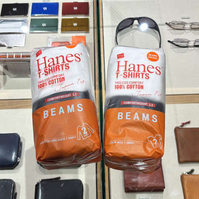 26春夏 Hanes x BEAMS / Japan Fit 纯棉打底衫T恤 0063