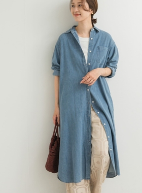 【7折】 东京胖黄瓜 DOORS 棉质牛仔衬衫裙 DRA4-26W112