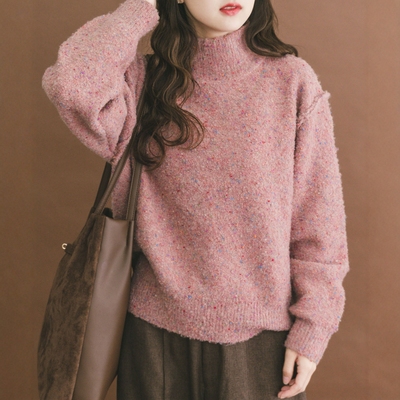 东京胖黄瓜 ITEMS URBANRESEARCH 雪葩色高领针织 ITA7-22A018