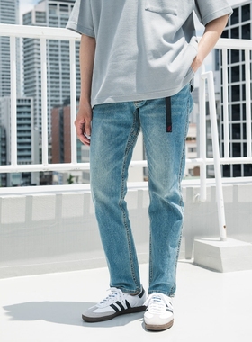 【7折】日本代购 Gramicci / DOORS 修身牛仔布休闲裤 GMP4-S2062