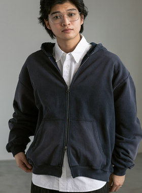 【7折】东京胖黄瓜日本代购 RAGEBLUE 复古拉链连帽卫衣 322244