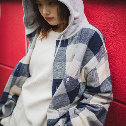 【VIP限时7折】BEAMS 宽松保暖华夫格打底衫长袖T恤 男款 0117