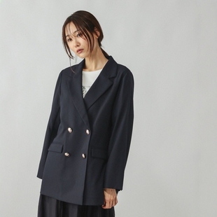 VIP限时4折 双排扣层次夹克 GLOBAL 女款 498372 WORK