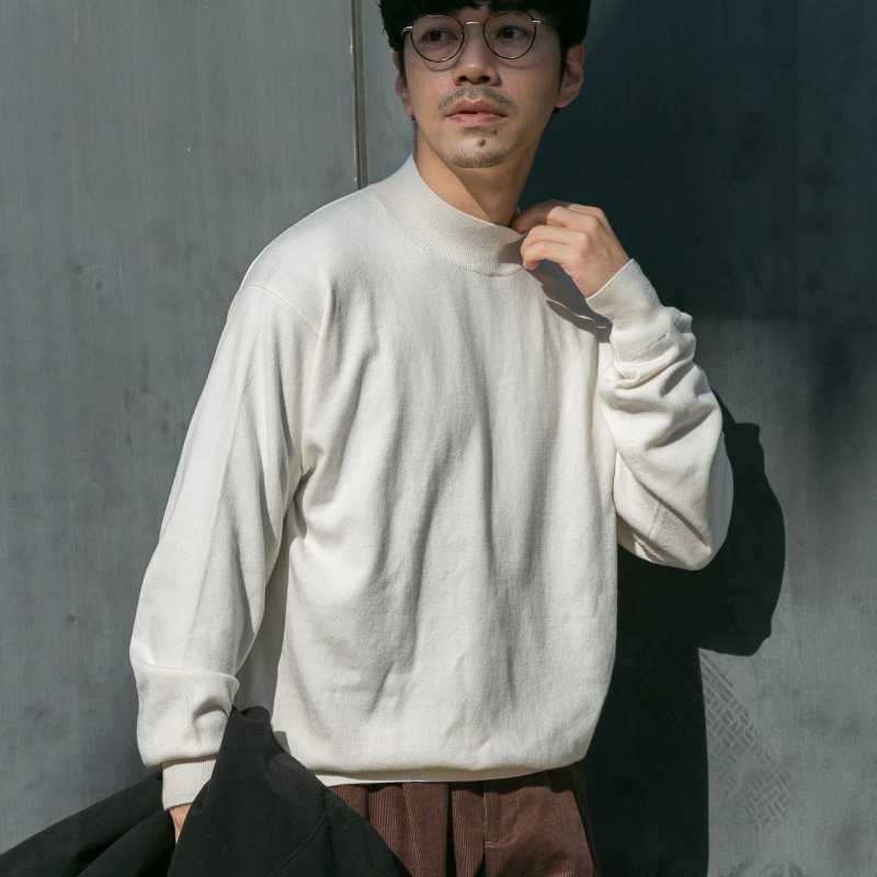 【VIP限时6折】ROSSO 棉羊绒套头针织衫 RAA7-12M008