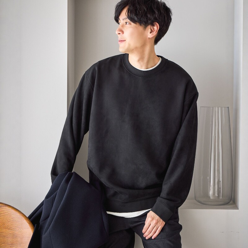 【VIP限时5折】日本代购 GLOBAL WORK 仿麂皮套头卫衣 580811