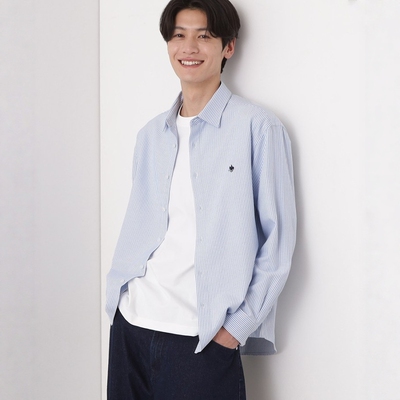 日本代购 THE SHOP TK / POLO BCS 刺绣长袖衬衫 616-85025