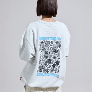 日本代购 Coleman / FREAK'S STORE 圆领印花套头卫衣 0016