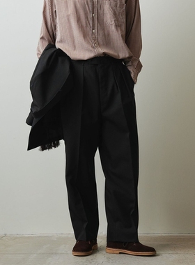 【5折】Steven Alan 纯羊毛牛津布双褶西裤 男款 1130