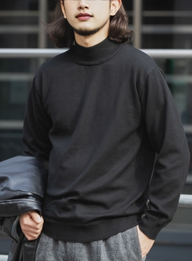 【6折】东京胖黄瓜日本代购 ITEMS 半高领套头针织衫 ITA7-12C002