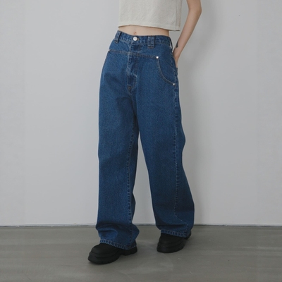 东京胖黄瓜日本代购 KBF 女款 面板设计牛仔裤 KB26130-2045080