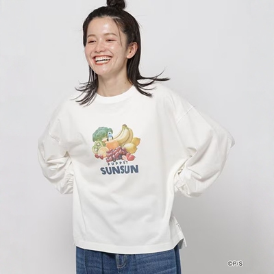 东京胖黄瓜 niko and ...Puppet Sunsun合作款长袖T恤 290586