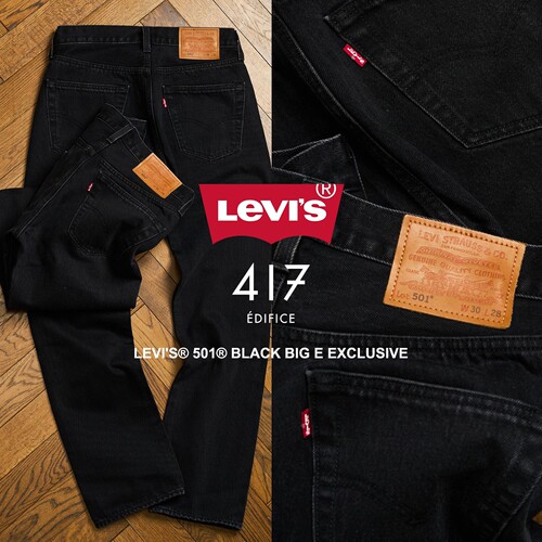 26秋冬 LEVI’S(R) x 417 EDIFICE 別注 501 复古牛仔裤 L28 L30