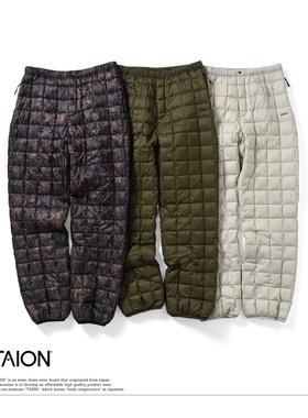 TAION 900FP轻量格纹羽绒裤 男女款 131MT-DX