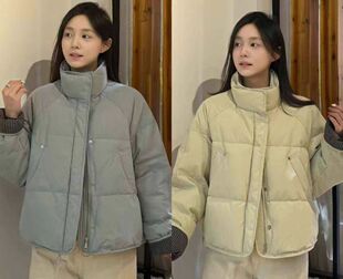 乖一点2025冬新款面包棉服品牌连锁店保暖外套实体店同款